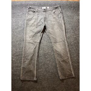 Vintage Y2K Jeans Mens 40 Akademiks Paint Splatter Gray Hip Hop Skater 2000s